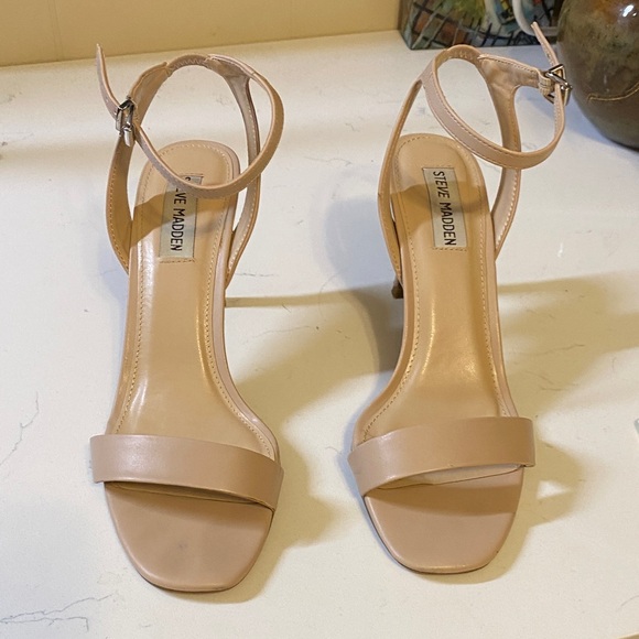 Steve Madden Shoes - Steve Madden Nude Strappy Heels